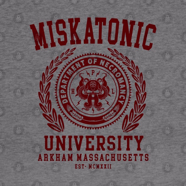 CTHULU AND LOVECRAFT - MISKATONIC UNIVERSITY by Tshirt Samurai